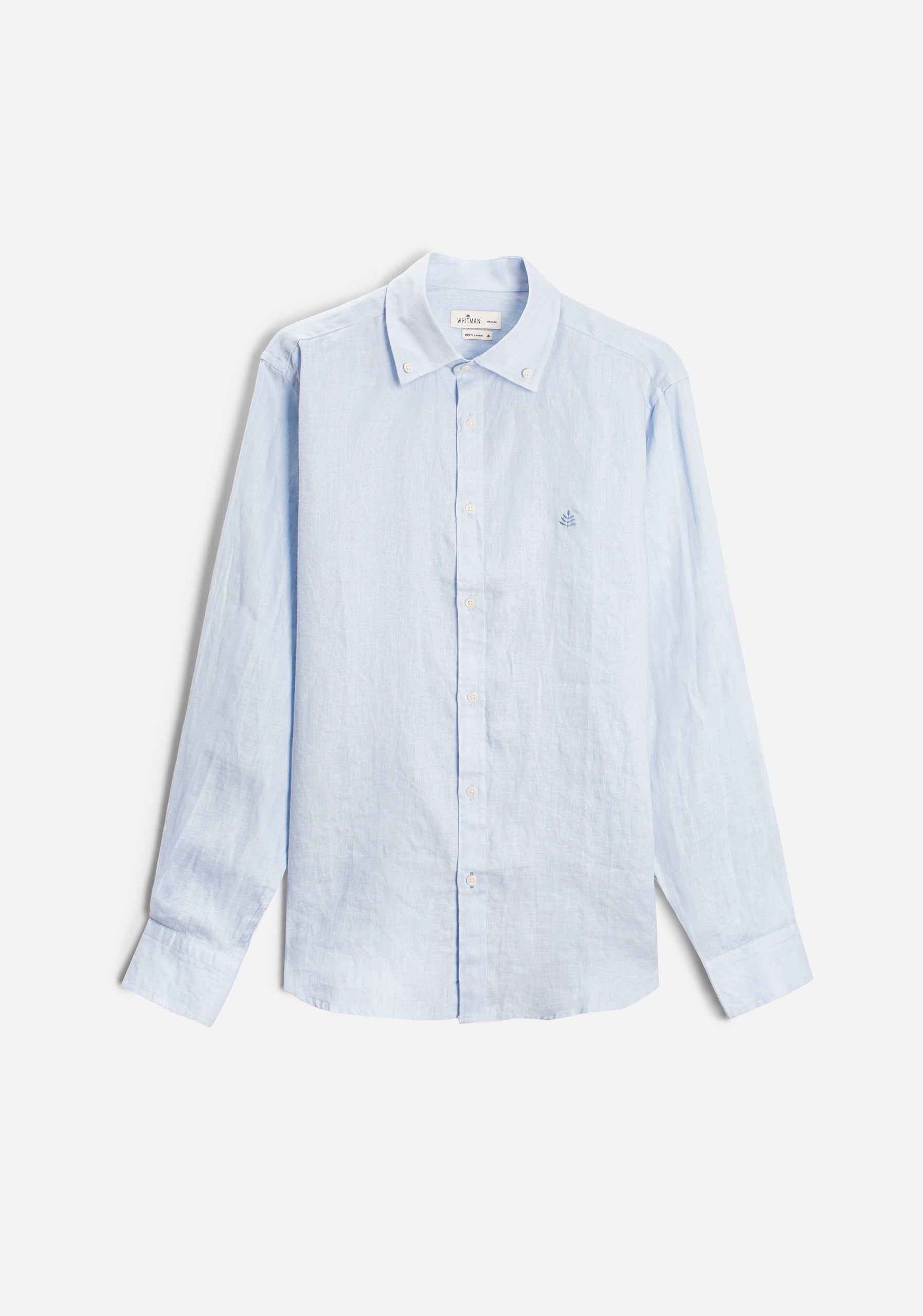 Camisa H CBD Lino L-Azl Azul Claro
